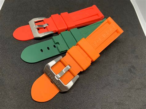 panerai rubber strap band 24mm sale|rubber strap for panerai 44mm.